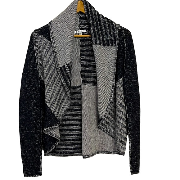 Cabi Patchwork Open Cardigan Black M - Picture 1 of 4